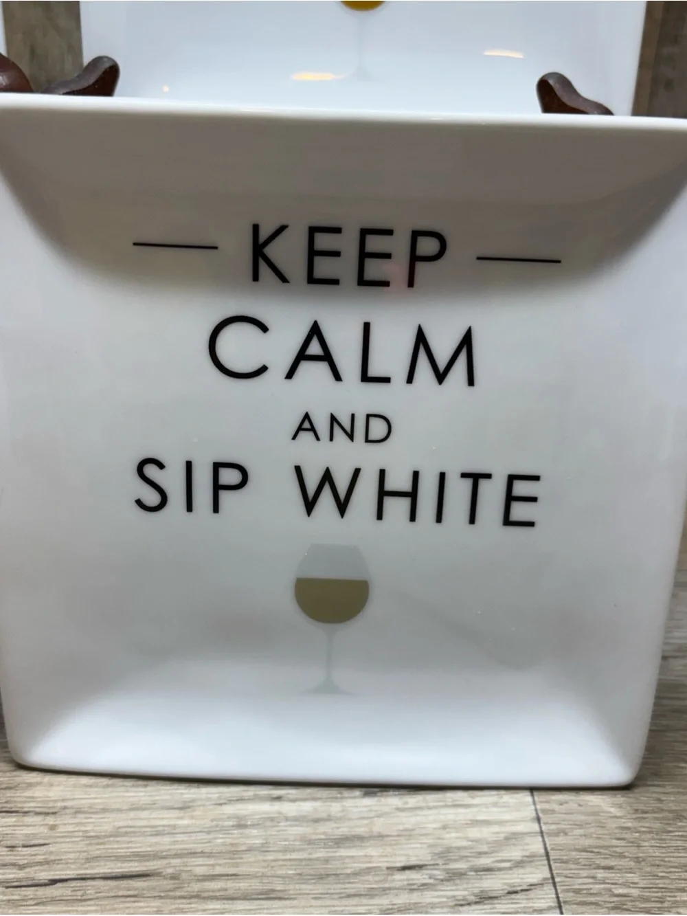 Pfaltzgraff 5 1/2” Ceramic Coasters/Appetizer Plates Set Of 4 Whine fun